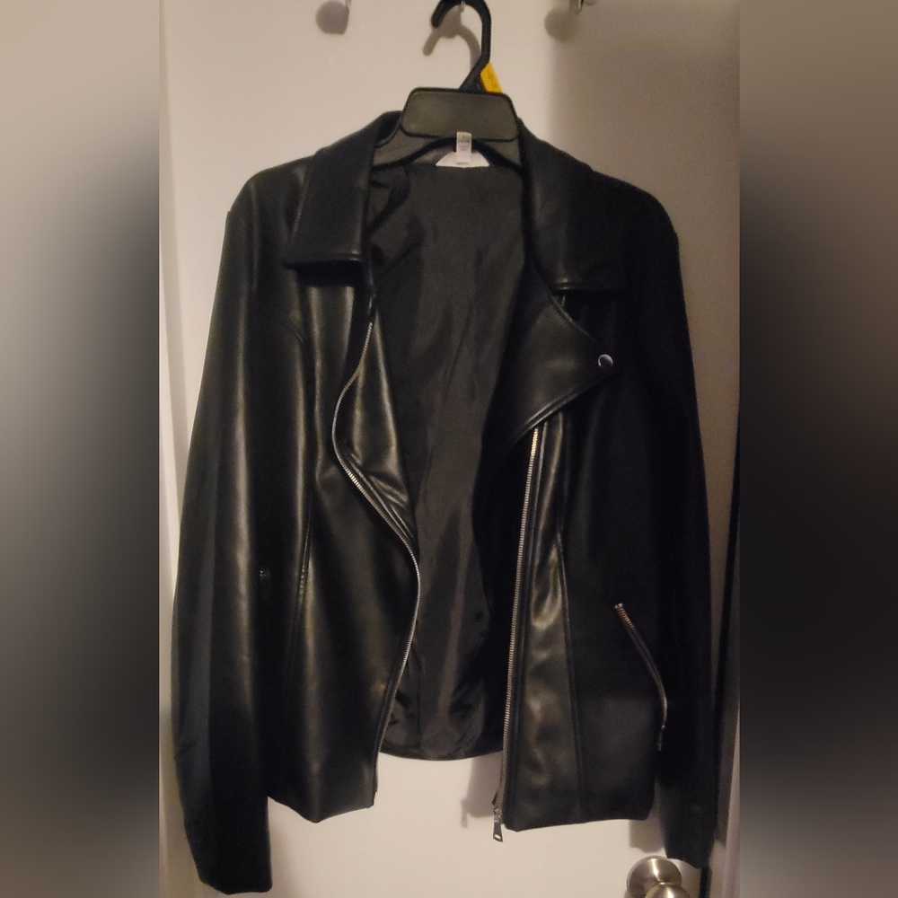Faux leather jacket